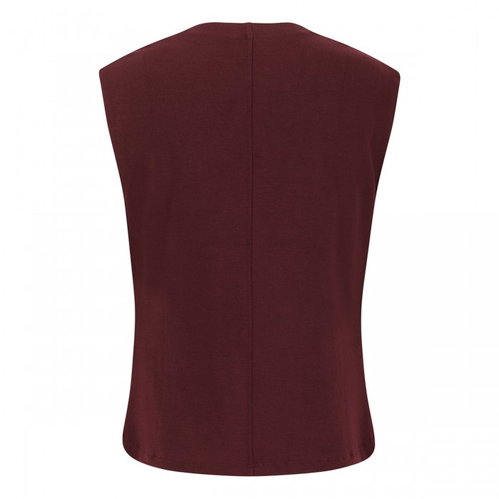 Cowl neck cap sleeve blouse