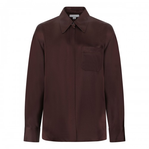 Silk satin shirt