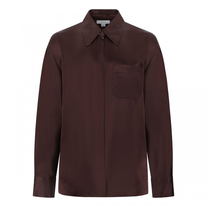 Silk satin shirt