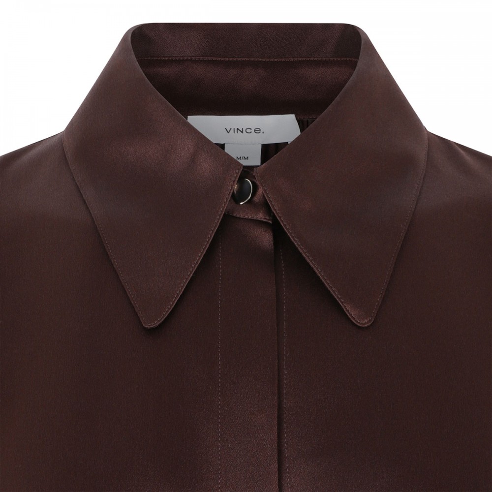 Silk satin shirt