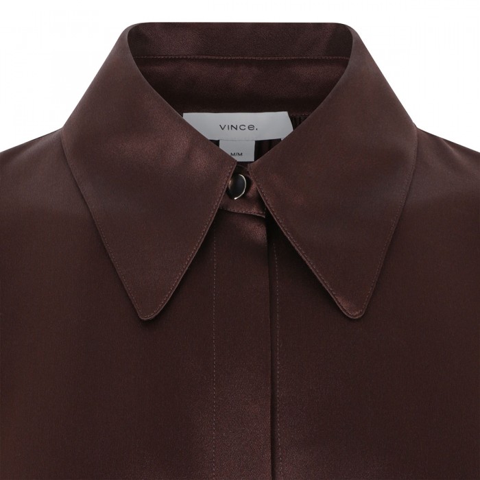 Silk satin shirt