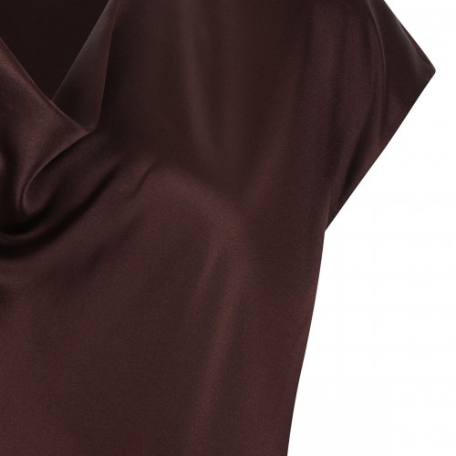 Cowl neck cap sleeve blouse 2