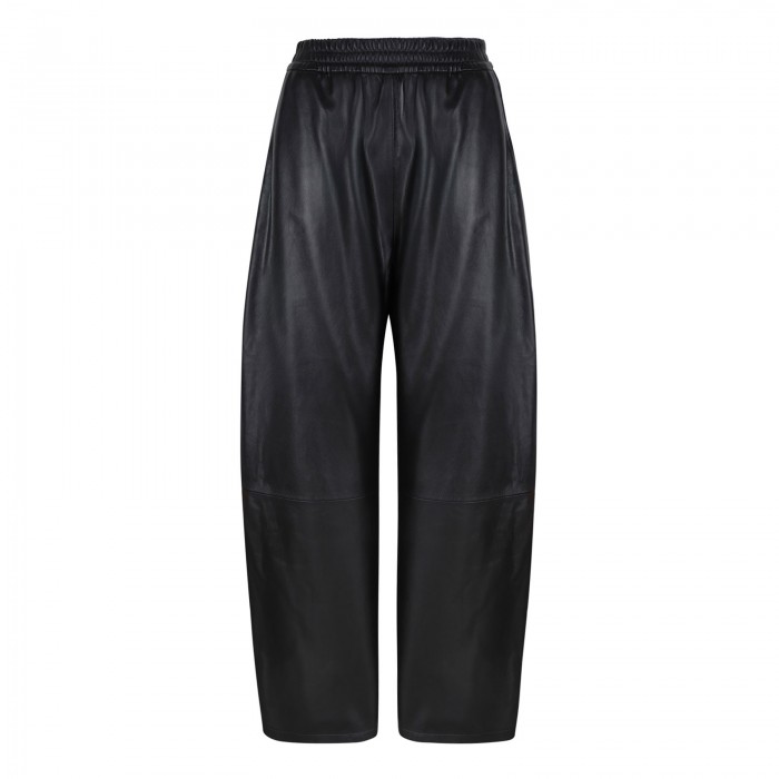 Noa leather barrel pants