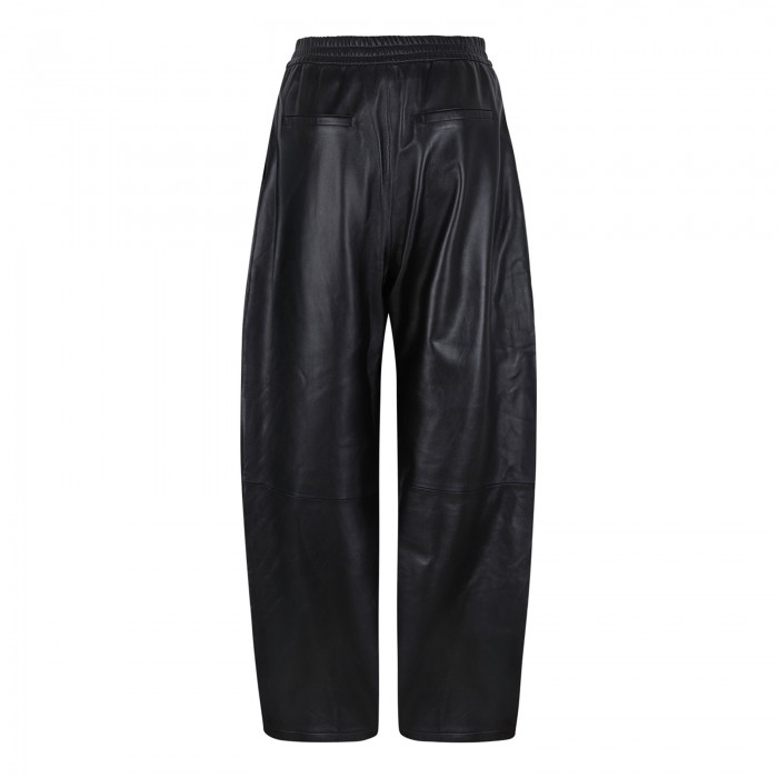 Noa leather barrel pants