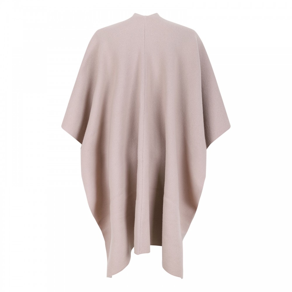 Merino knit poncho