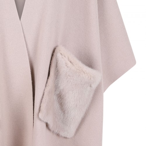 Merino knit poncho 2