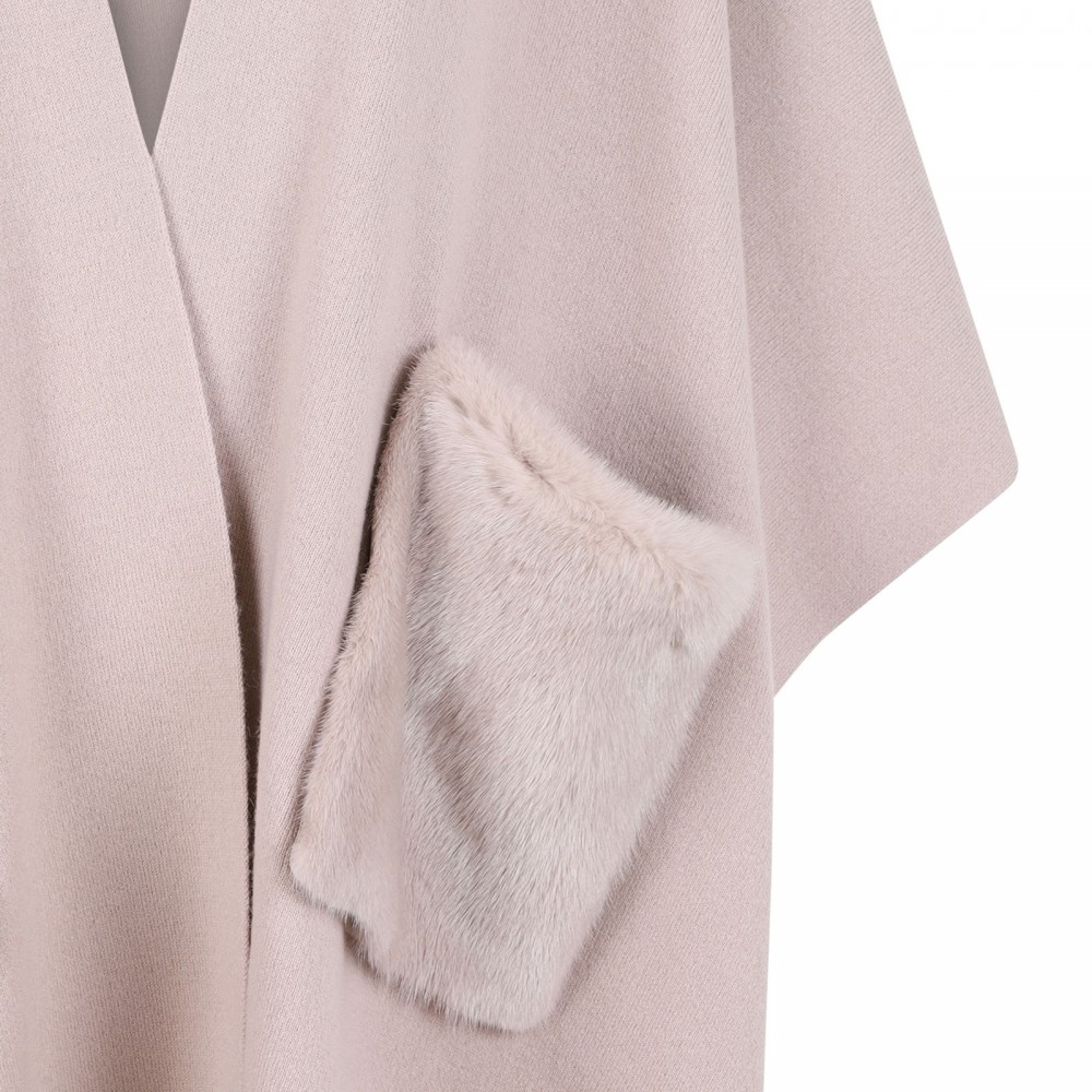 Merino knit poncho