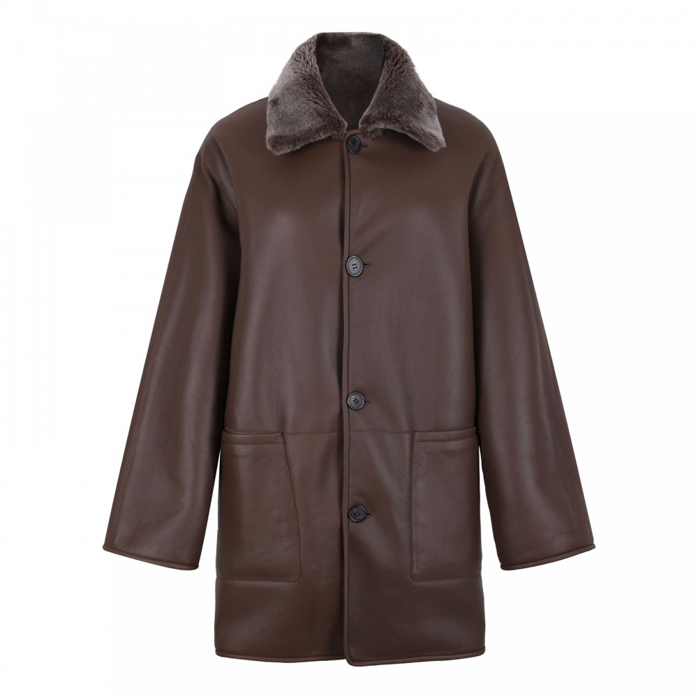 Nicola reversible shearling coat