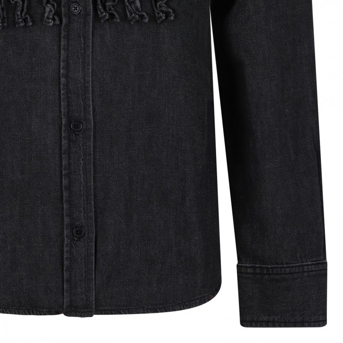 Emilie denim ruffle skirt