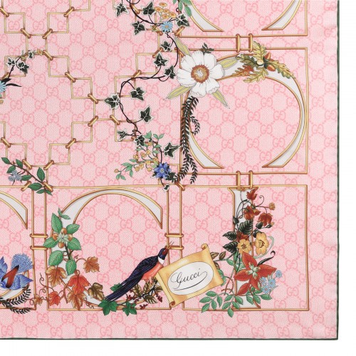 Printed silk twill carré 2