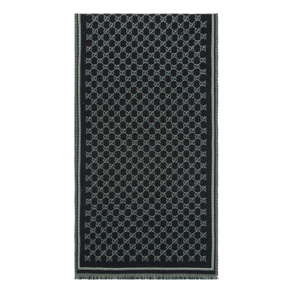 GG wool jacquard scarf