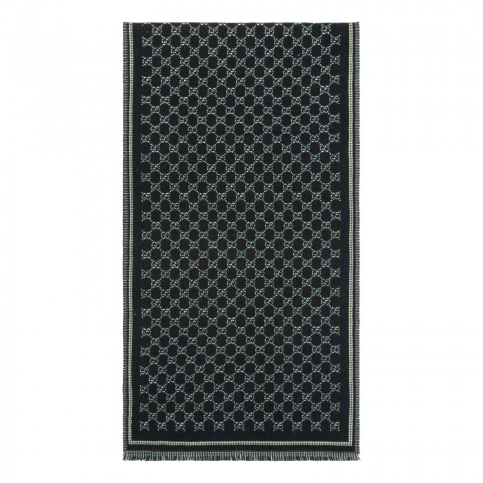 GG wool jacquard scarf