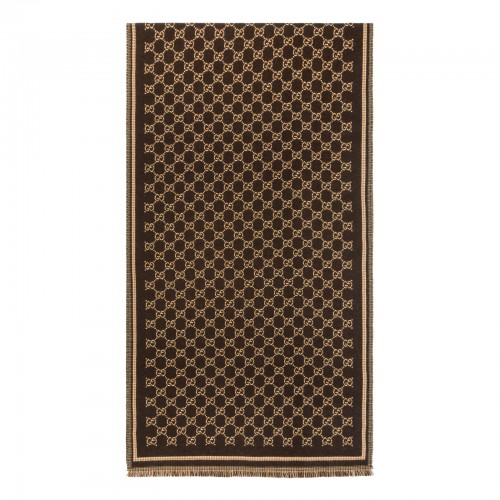 GG wool jacquard scarf