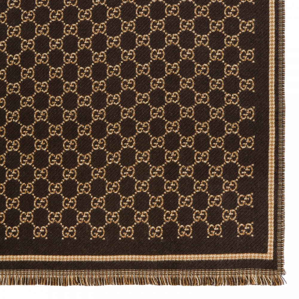 GG wool jacquard scarf