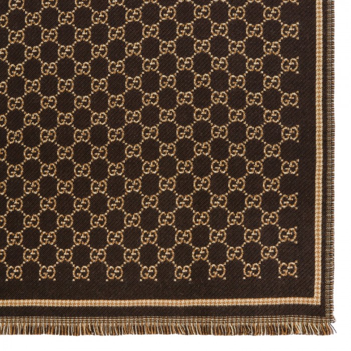 GG wool jacquard scarf