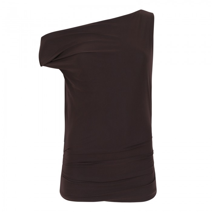 Carlin chocolate brown top