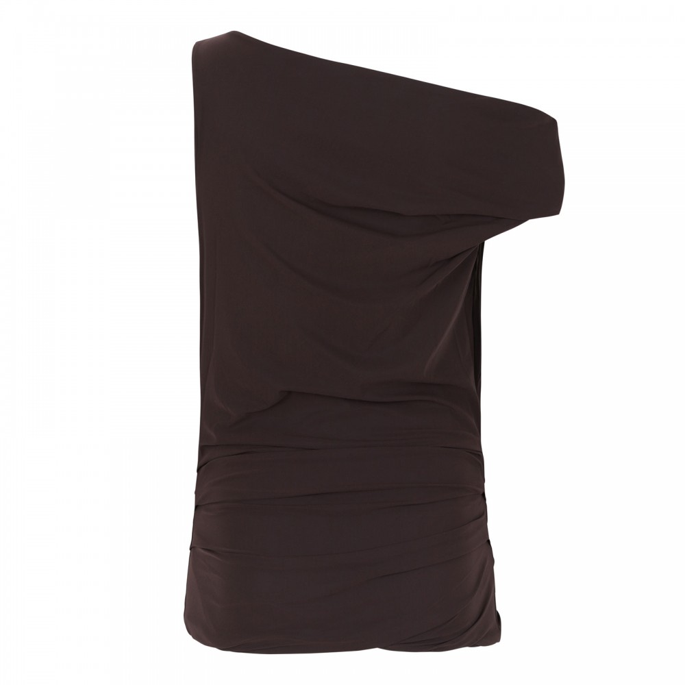 Carlin chocolate brown top
