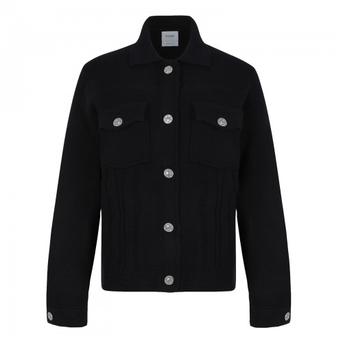 Denim cashmere and cotton...