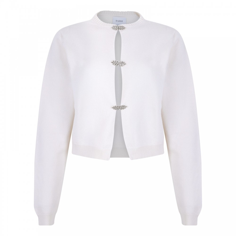 Cashmere cardigan with strass