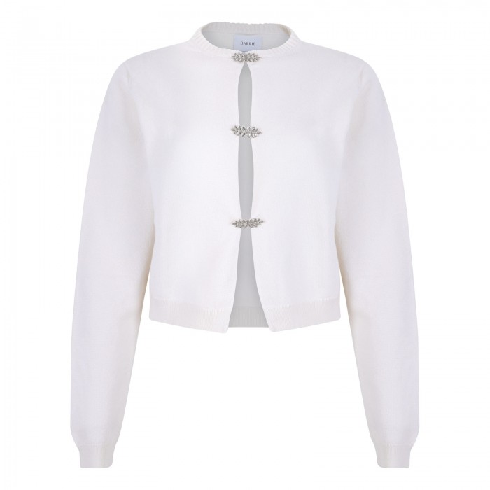 Cashmere cardigan with strass