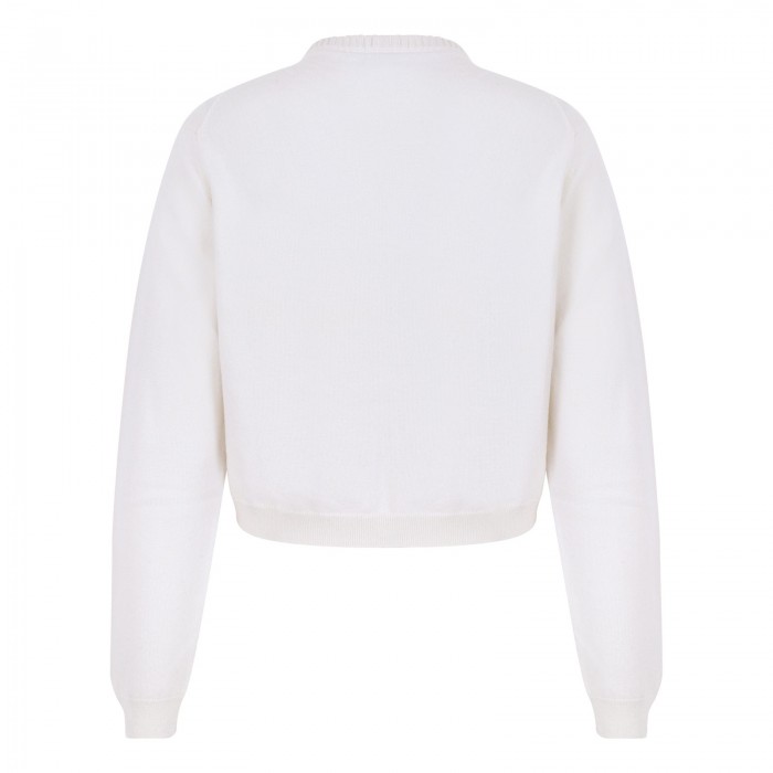 Cashmere cardigan with strass