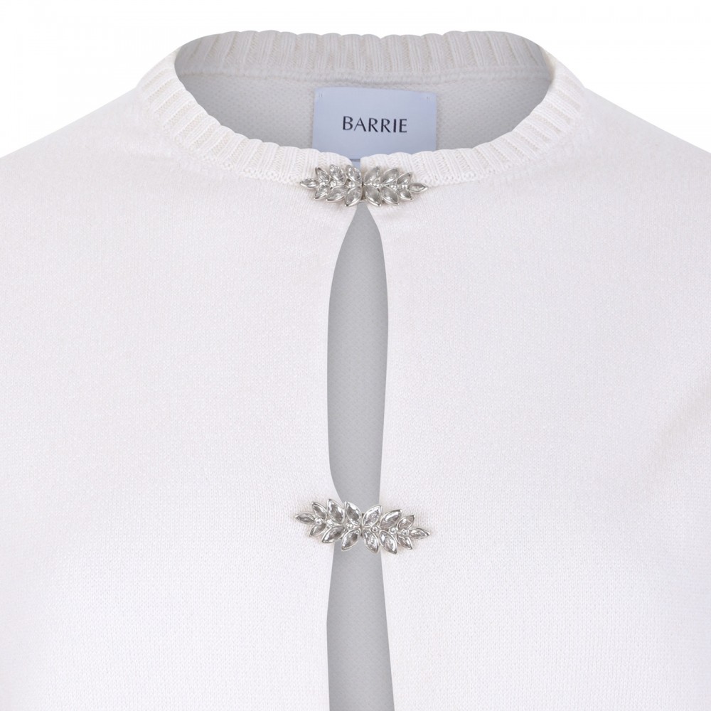 Cashmere cardigan with strass