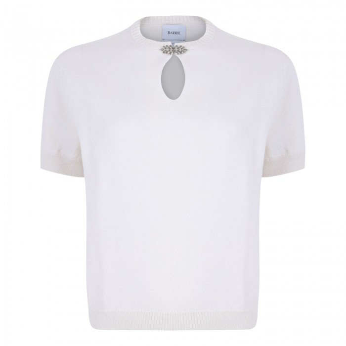 Cashmere top with strass