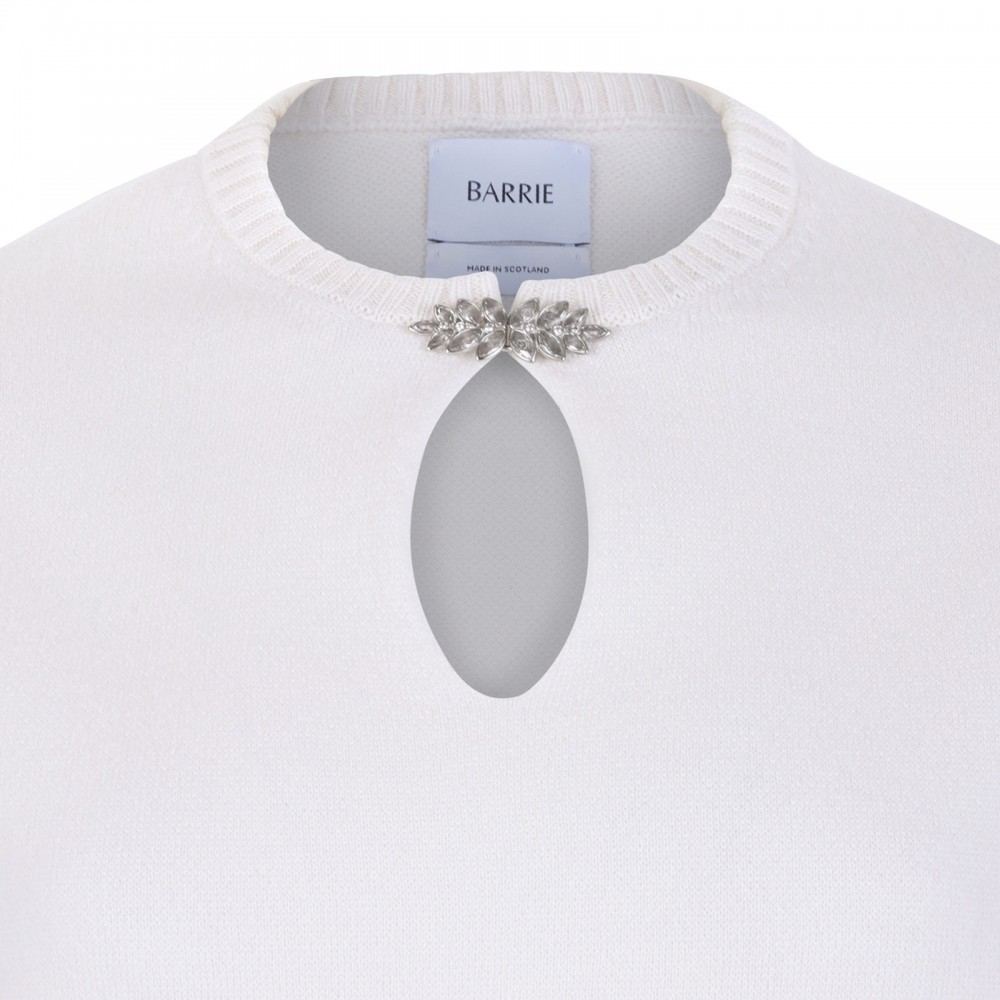 Cashmere top with strass