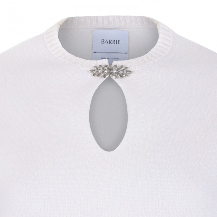 Cashmere top with strass
