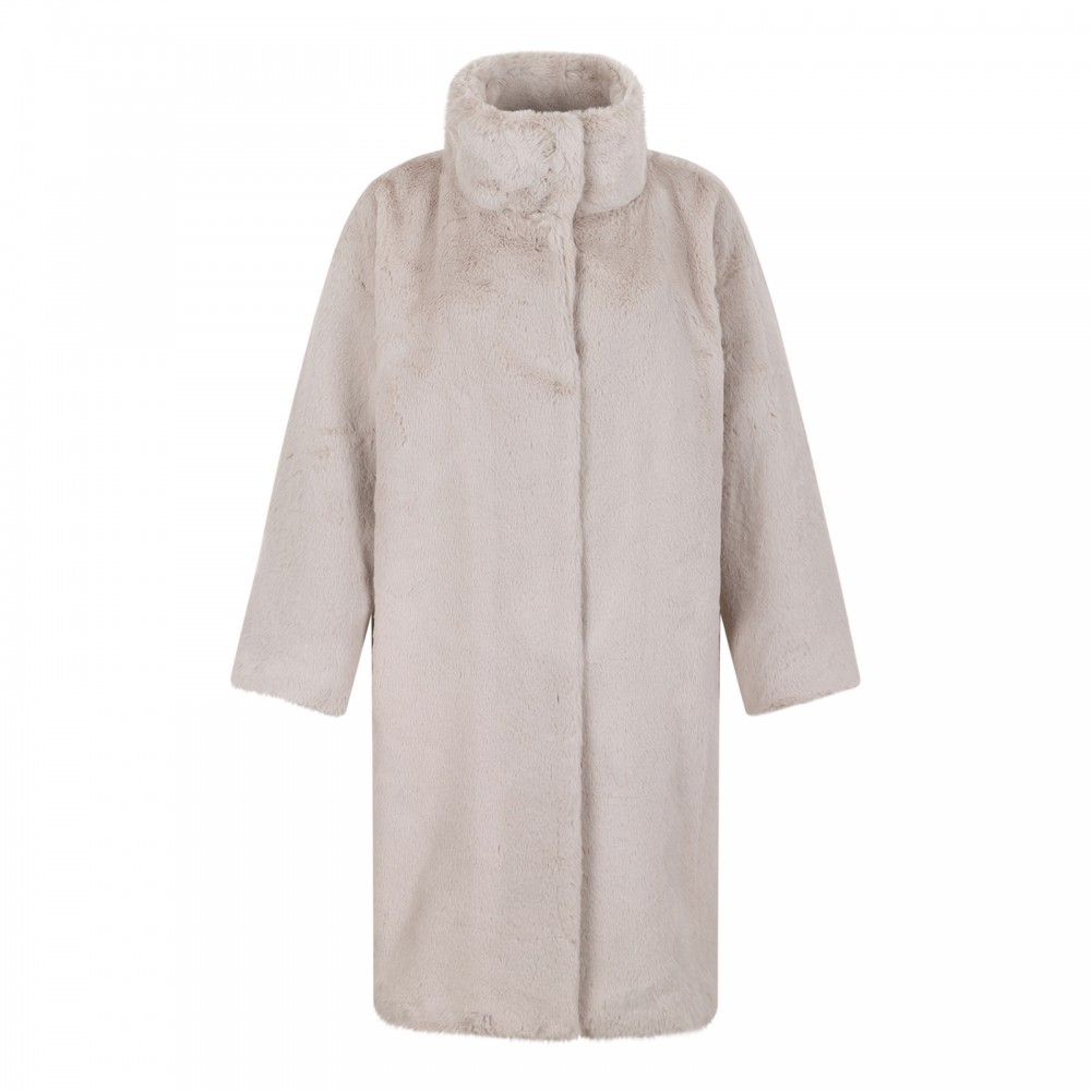 Soft alternative fur coat