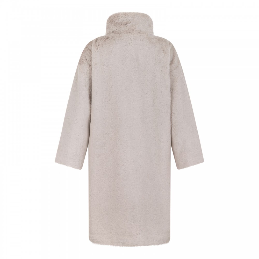 Soft alternative fur coat