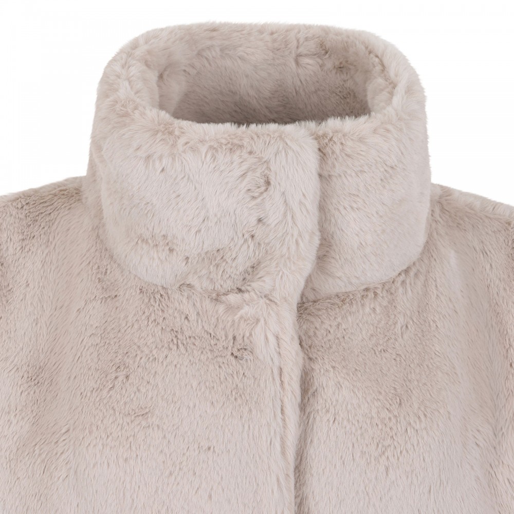 Soft alternative fur coat