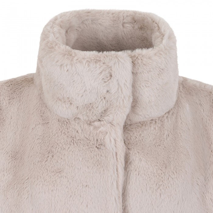 Soft alternative fur coat