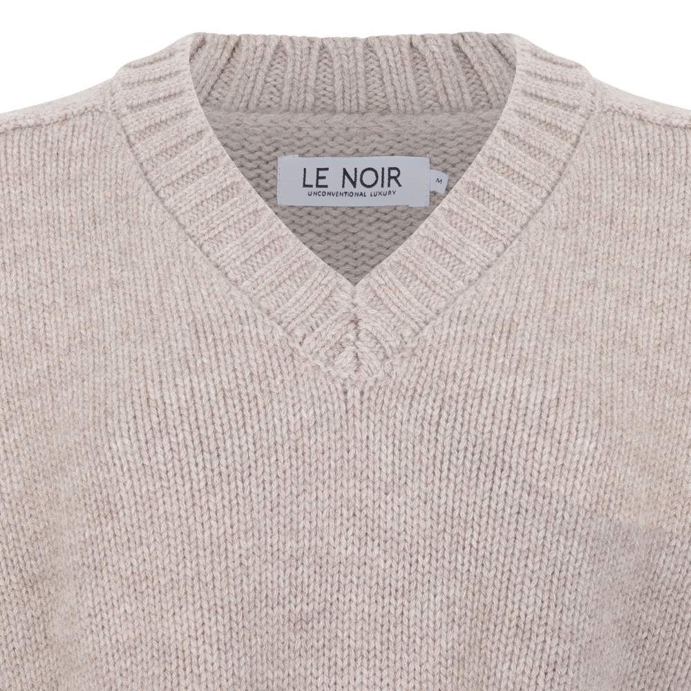 Fringed cashmere sweater