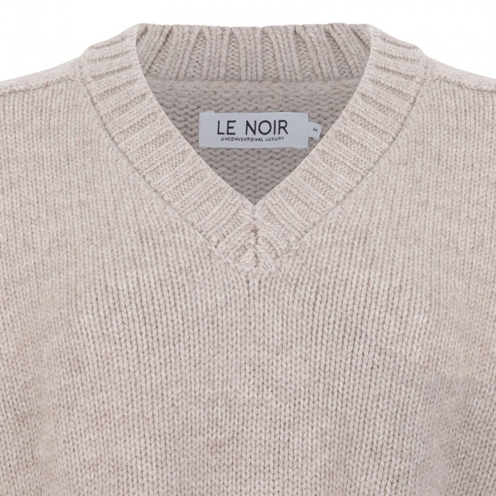 Fringed cashmere sweater