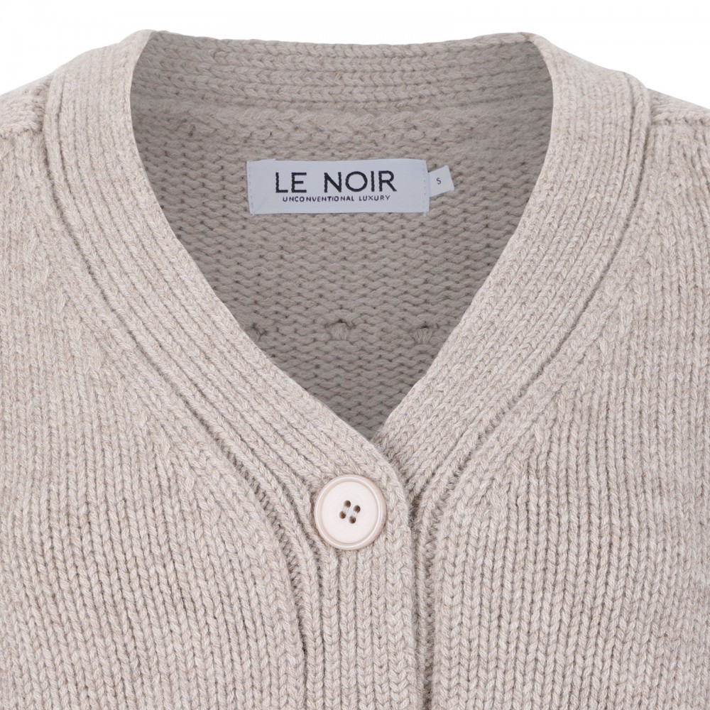 Cashmere fringed cardigan