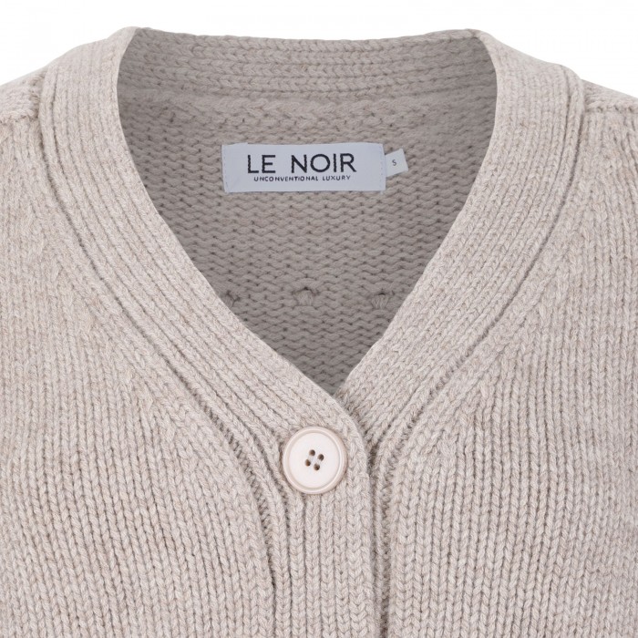 Cashmere fringed cardigan