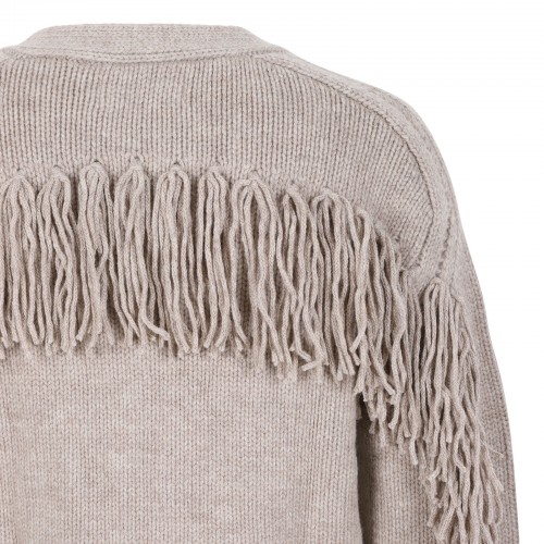 Cashmere fringed cardigan 2