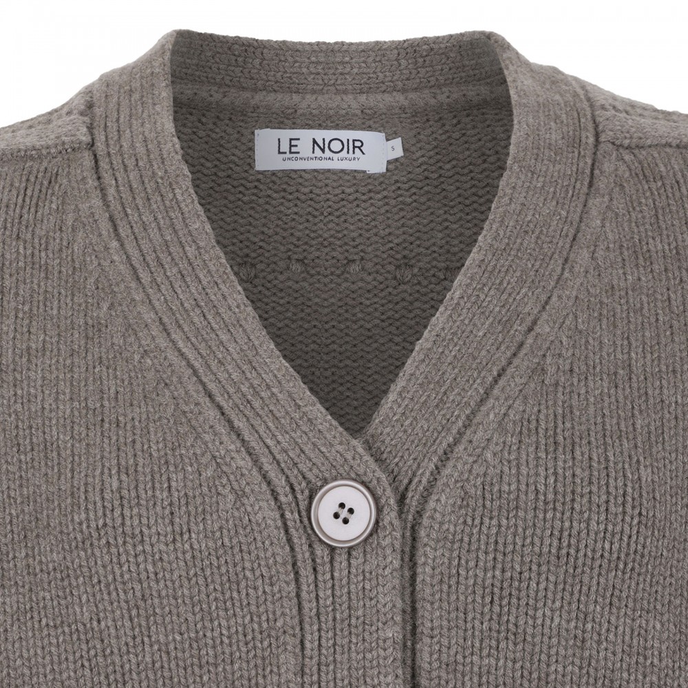 Cashmere fringed cardigan