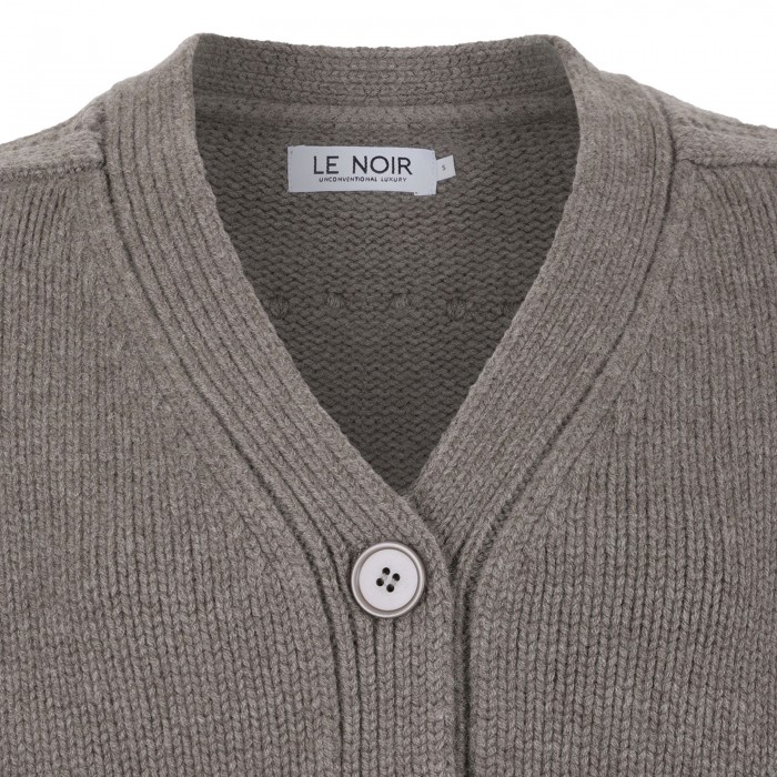 Cashmere fringed cardigan