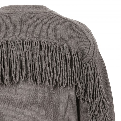 Cashmere fringed cardigan 2