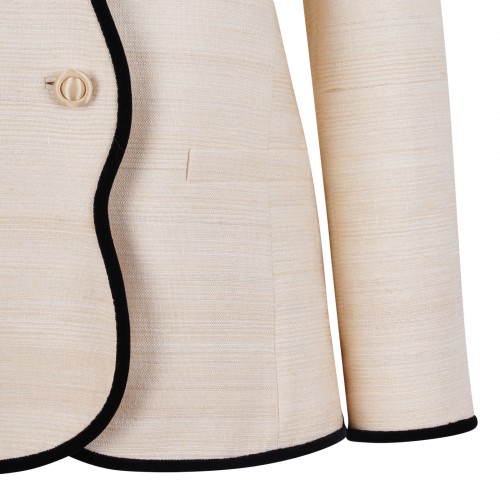 Silk linen canvas jacket 2