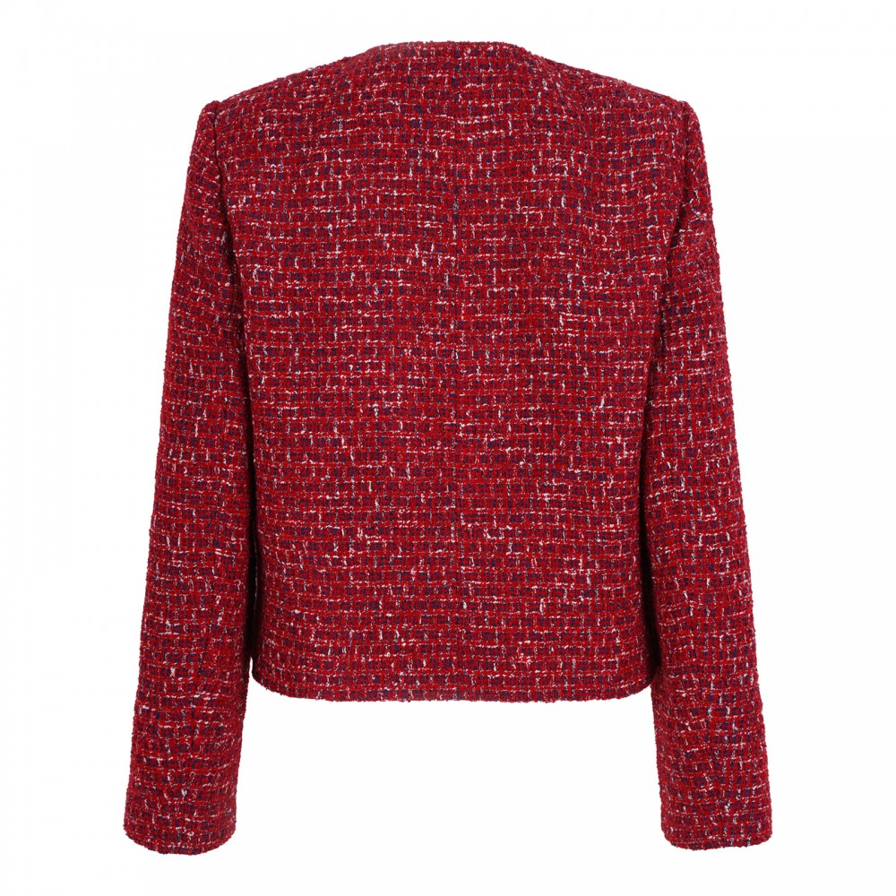 Red tweed jacket