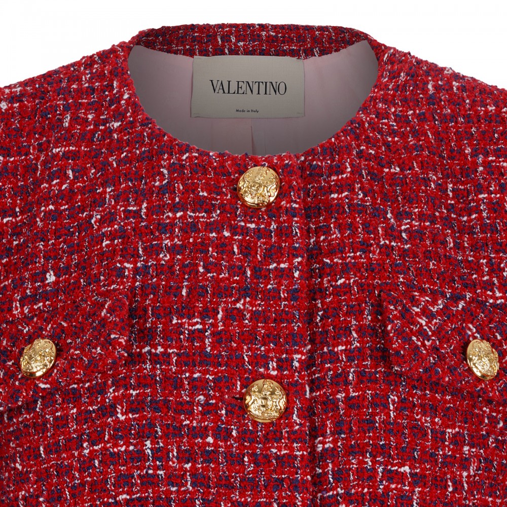 Red tweed jacket