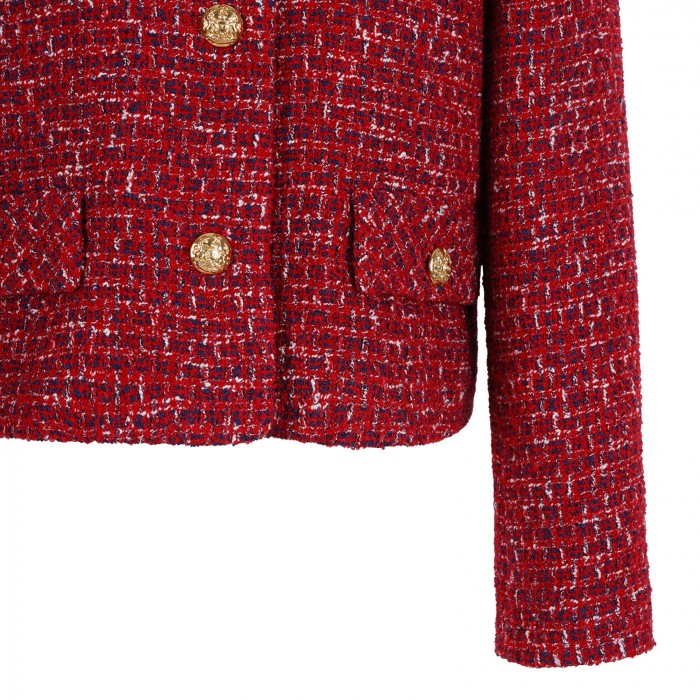 Red tweed jacket