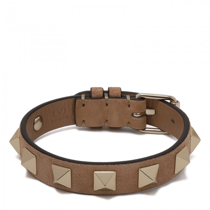 Rockstud leather bracelet