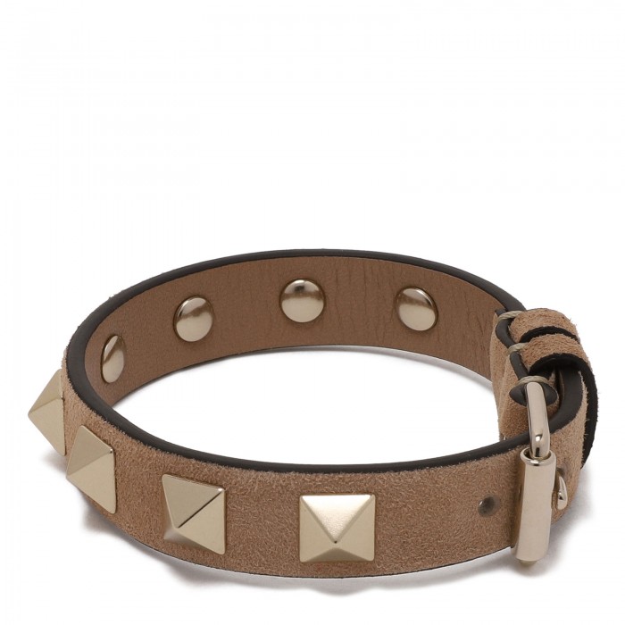Rockstud leather bracelet