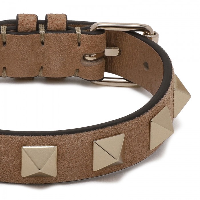 Rockstud leather bracelet