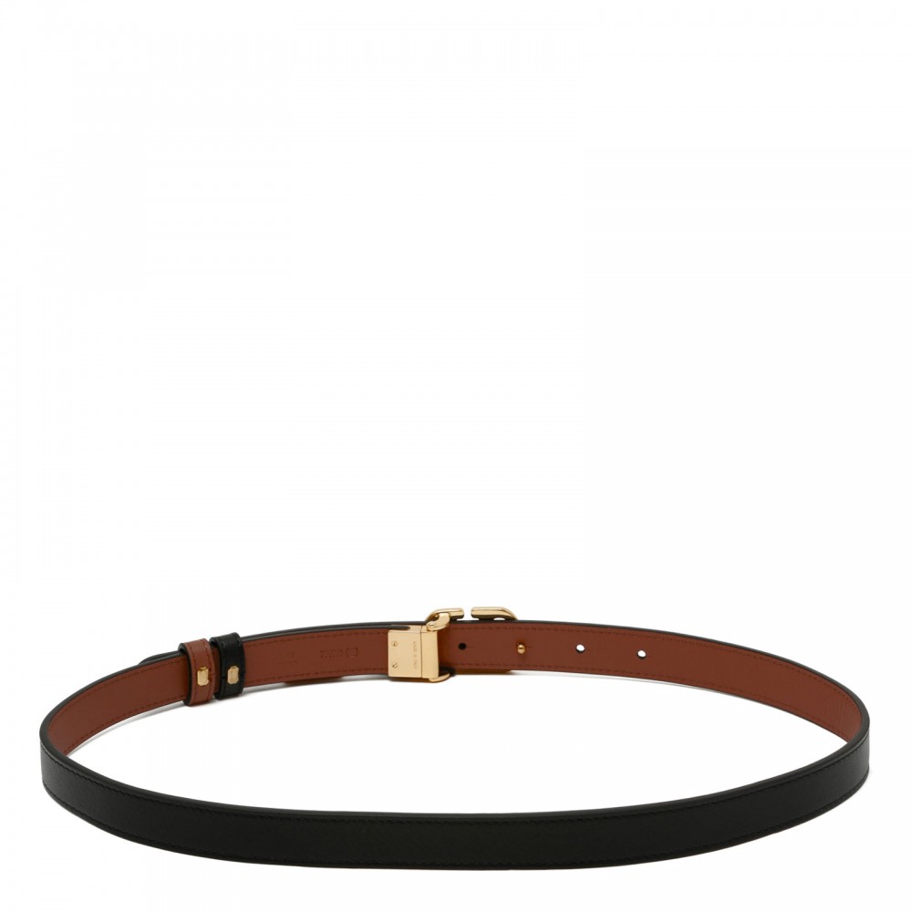 Vlogo signature reversible belt