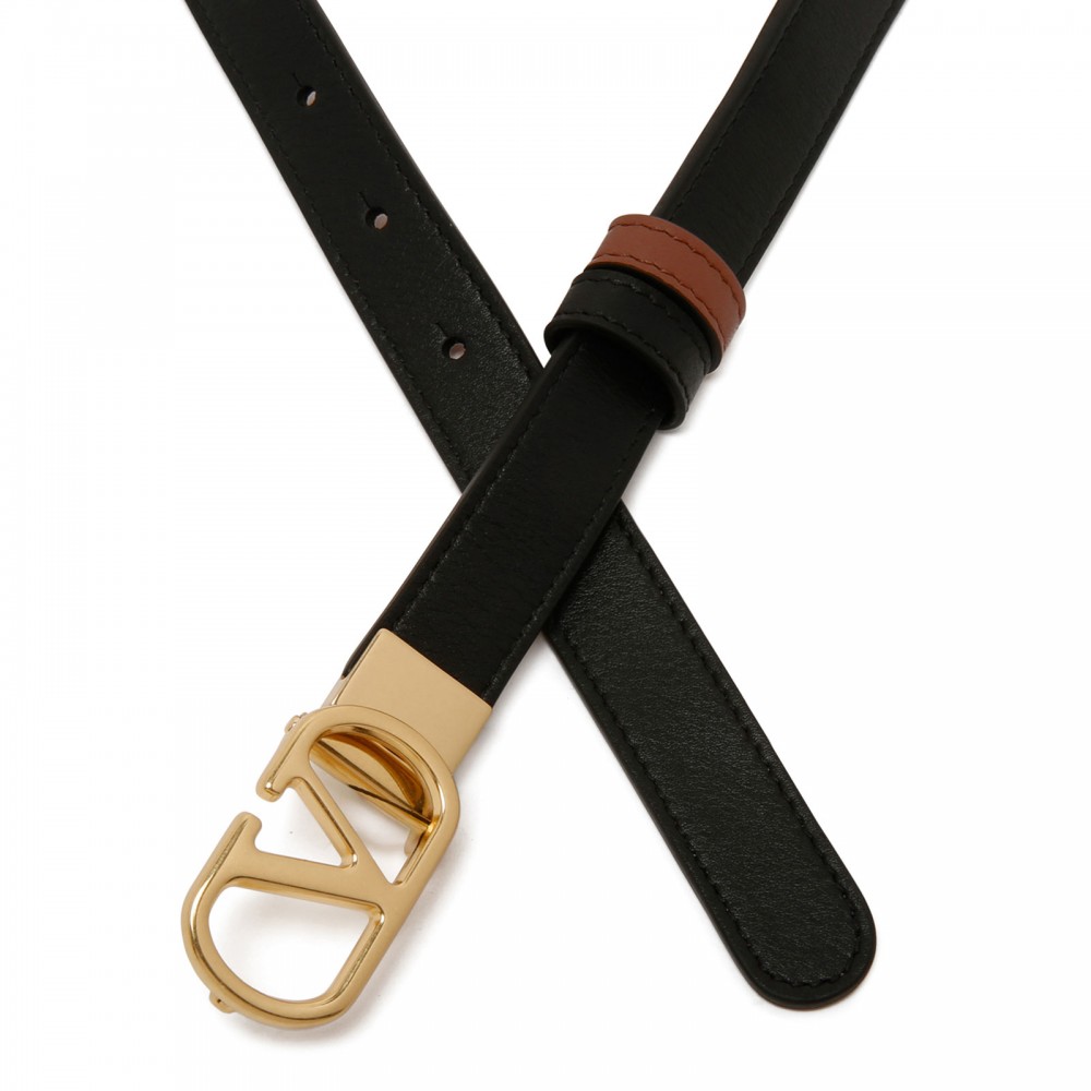 Vlogo signature reversible belt